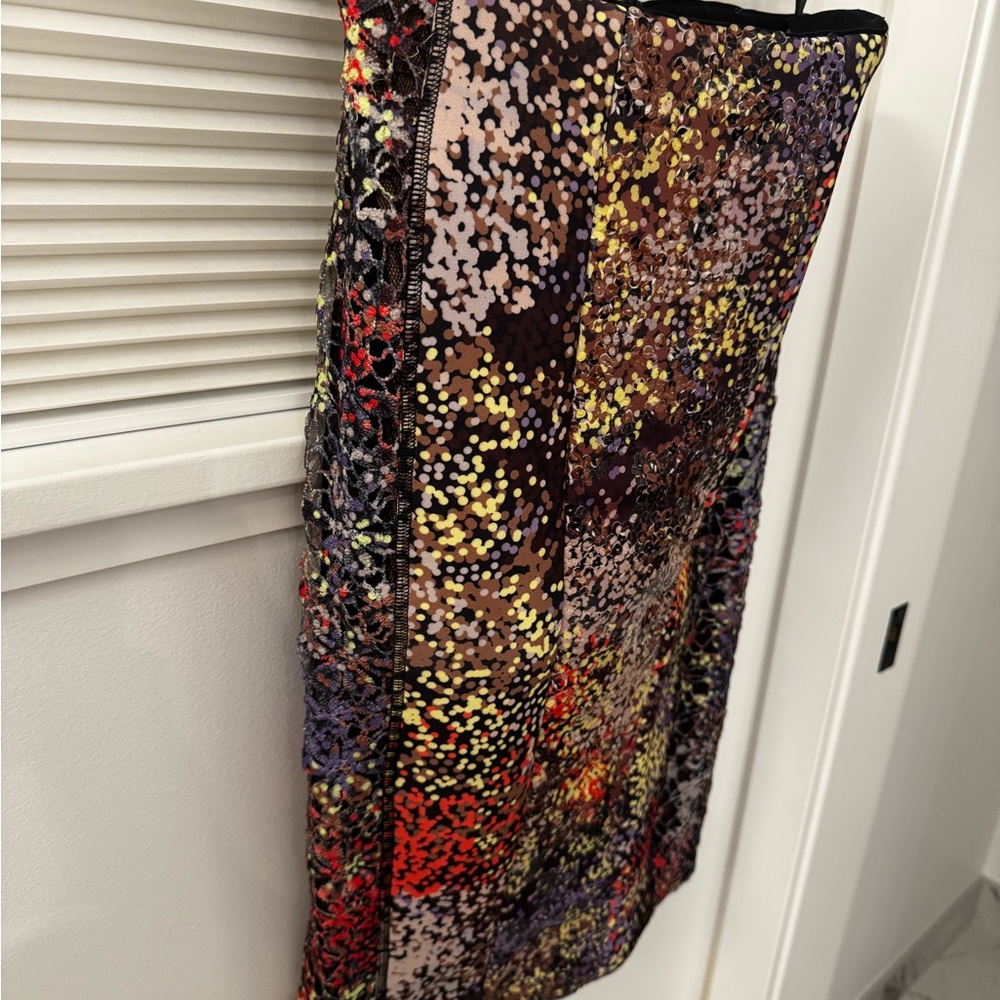 Byron Lars Vibrant Sequin Kamille Pencil Skirt - Picture 11 of 12